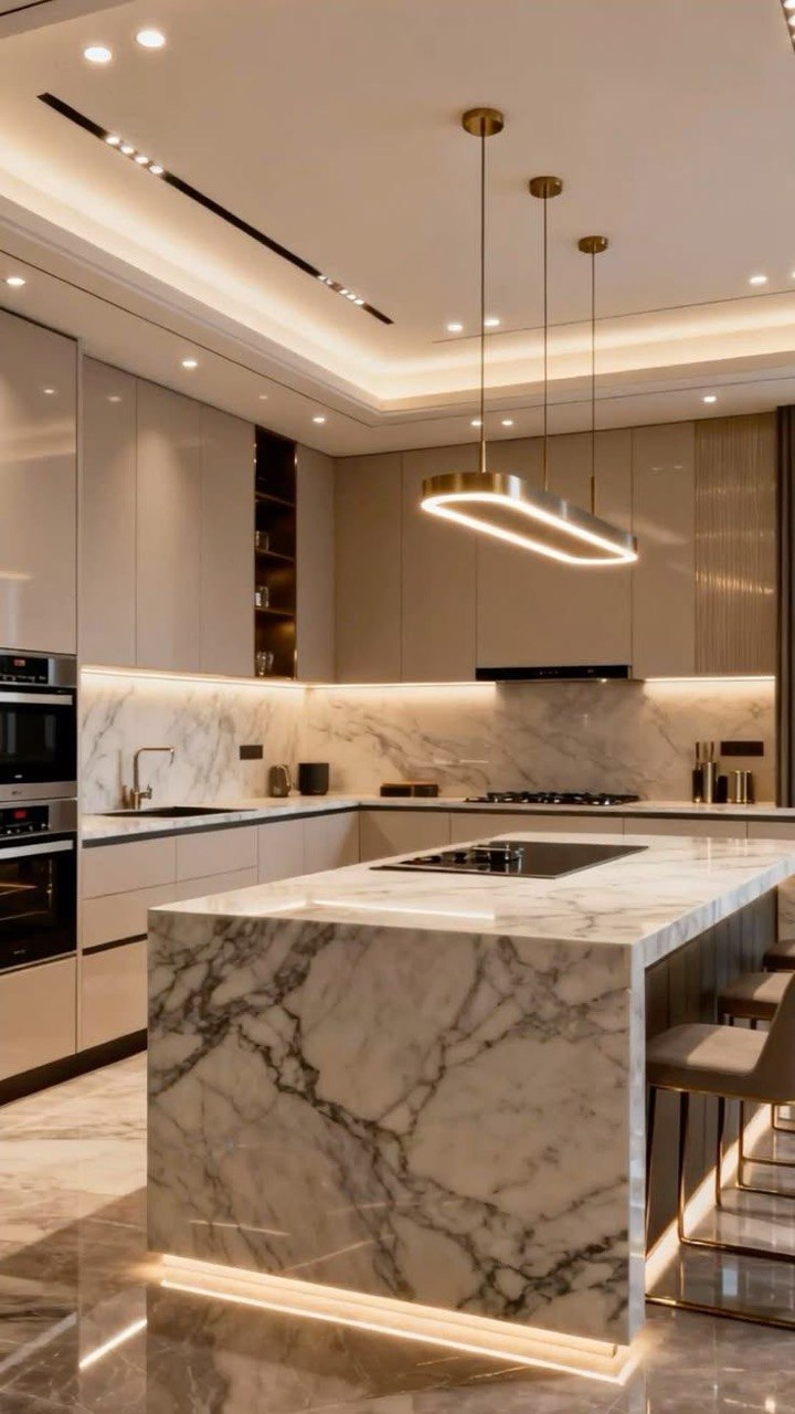 Plan de travail en marbre